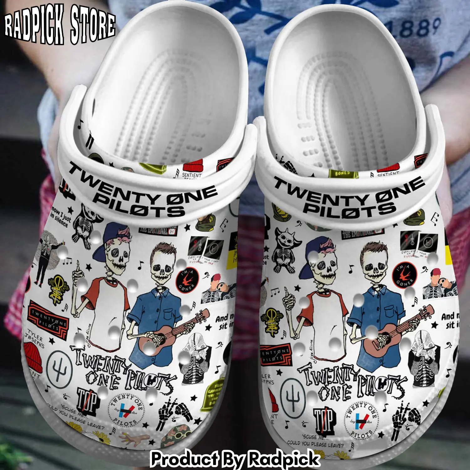 Radpick premium twenty one pilots music clogs shoes comfortable for men women rp6522033